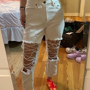 carmar white jeans